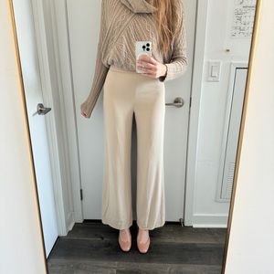 Babaton Aritzia Size 4 beige cream tailored dress pant trouser